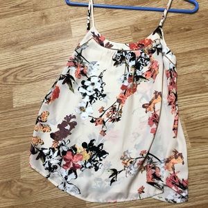 Loft floral tank top xs petite